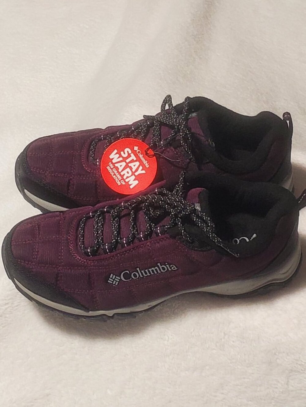 Columbia Womens Stay Warm Trail Techlite sole Lace-Up Sneakers/hiking shoes NWT!
